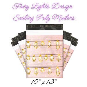 Fairy Lights Design Poly Mailers Qty 20 Size 10x13